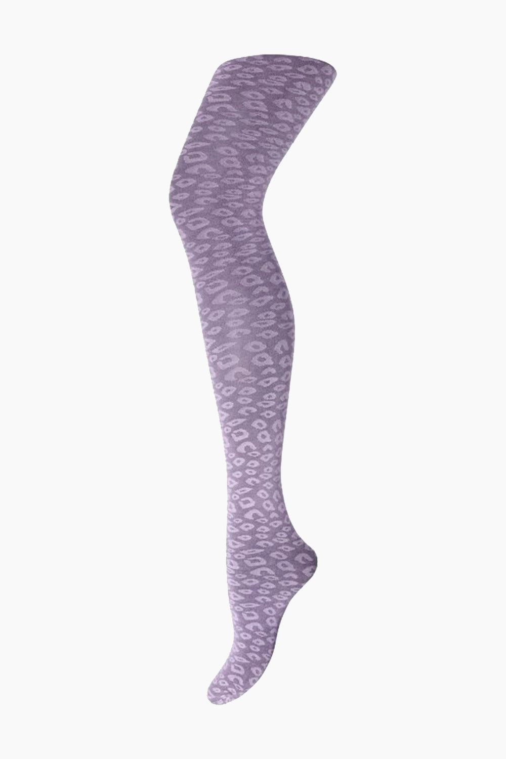 Mac Leopard Strømpebukser - Lavender - Sneaky Fox