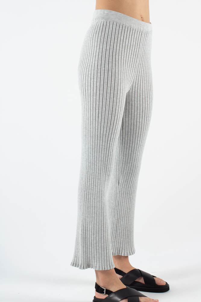 Miro Knit Pant AV1771 - Light Grey Melange - A-View