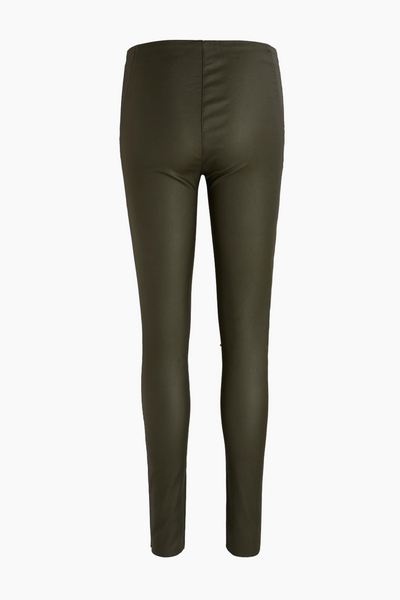 Objbelle Mw Coated Leggings Noos - Forest Night - Object