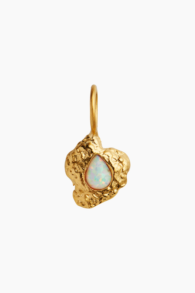 Ocean Glimpse Pendant With Opal - Gold - Stine A