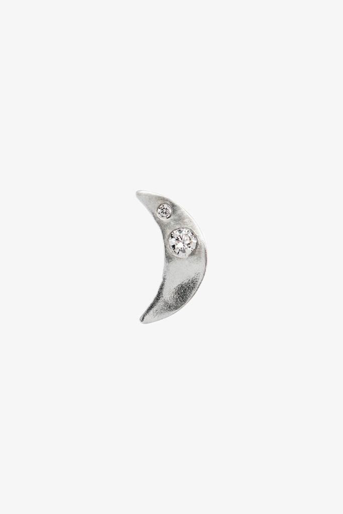 Petit Bella Moon Earring - Silver - Stine A