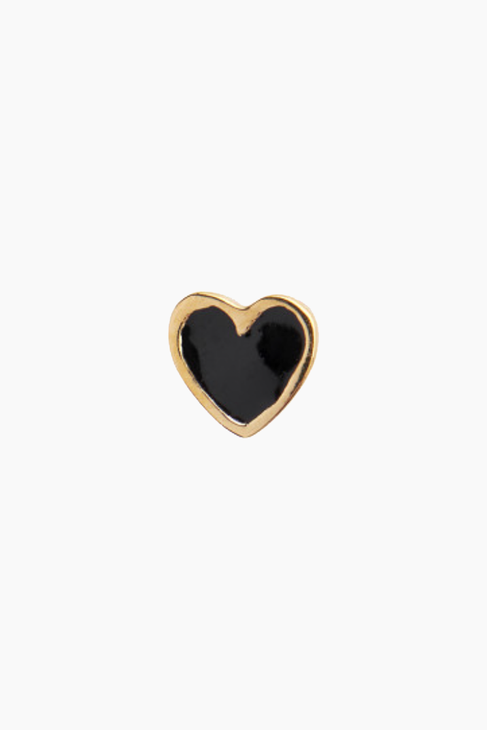 Petit Love Heart - Black Enamel - Gold - Stine A