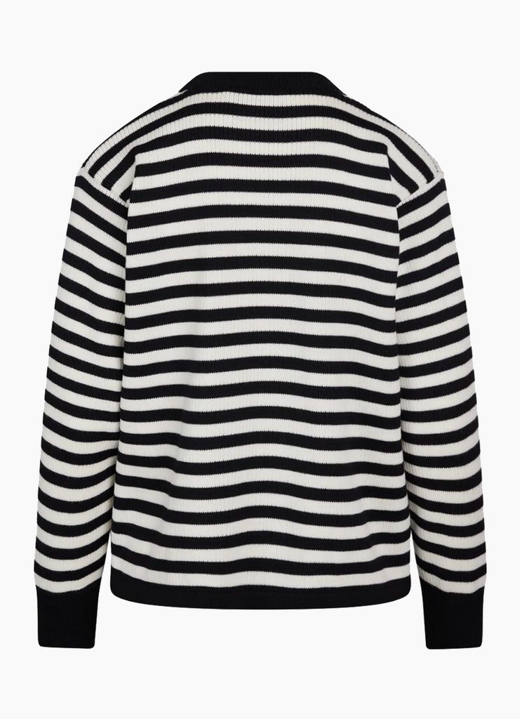 Sailor Wool Cast Sweater - Black/White Alyssum - Mads Nørgaard