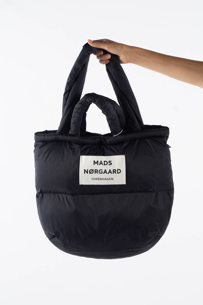 Shiny Recy Quilt Pillow - Black - Mads Nørgaard