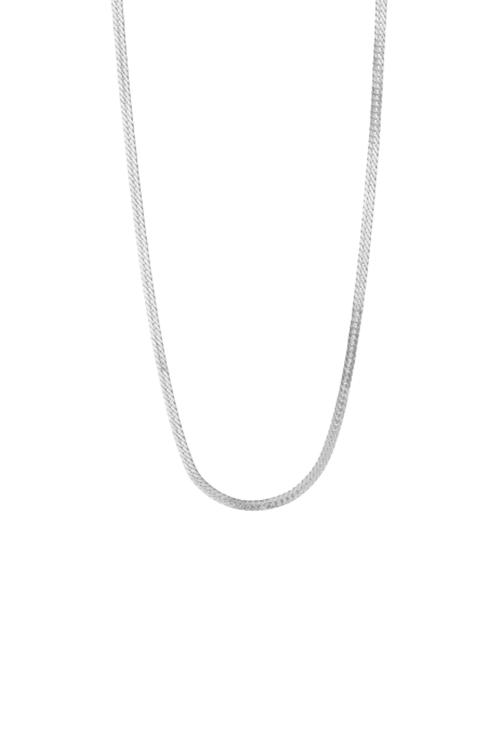 Short Snake Necklace - Silver - Stine A
