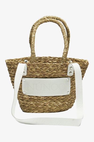 Small beach bag - Nature w. white details