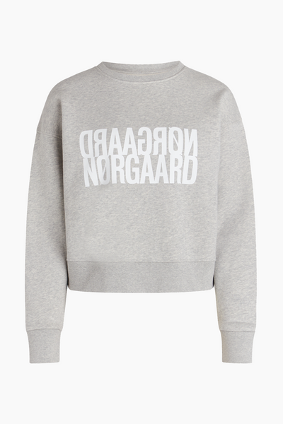Tilvina Sweatshirt Organic Sweat - Light Grey Melange - Mads Nørgaard