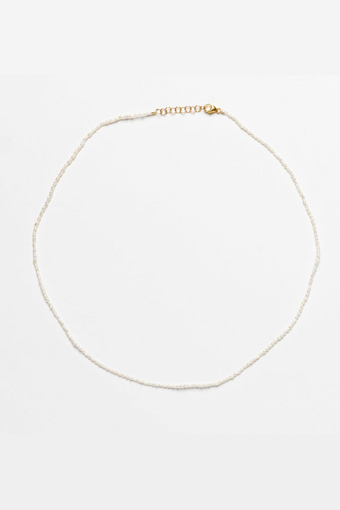 Tiny Pearl Necklace - Guld - Sorelle