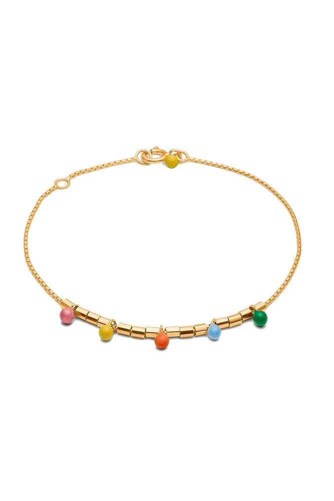 Rainbow Bracelet - Gold - ENAMEL