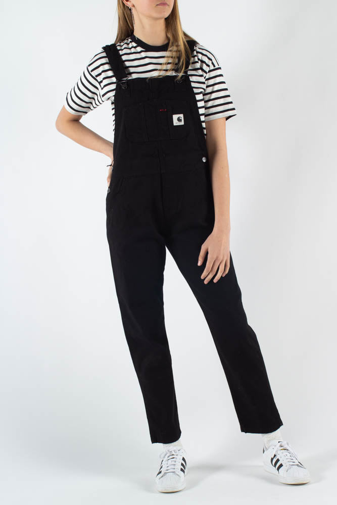 W' Bib Overall Hudson Stretch - Black - Carhartt WIP