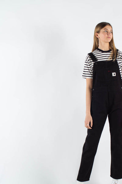 W' Bib Overall Hudson Stretch - Black - Carhartt WIP