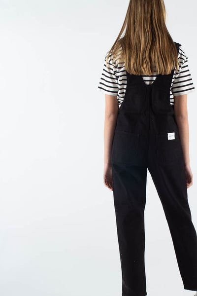 W' Bib Overall Hudson Stretch - Black - Carhartt WIP