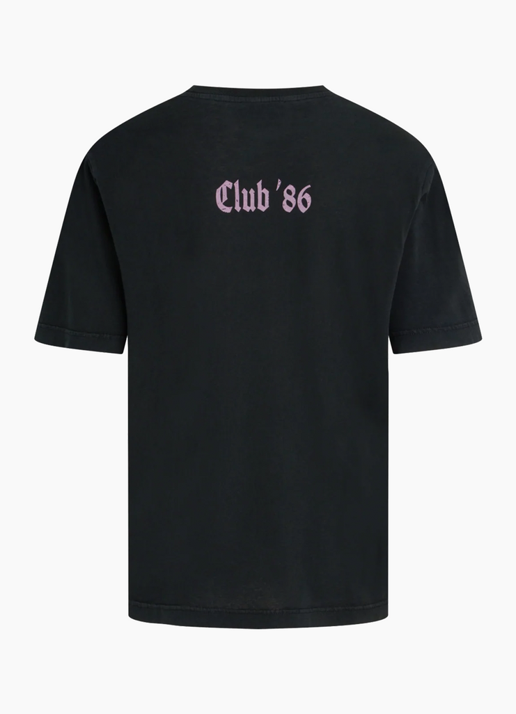 Washed Jersey Dassel Tee - Black/Cotton Candy - Mads Nørgaard