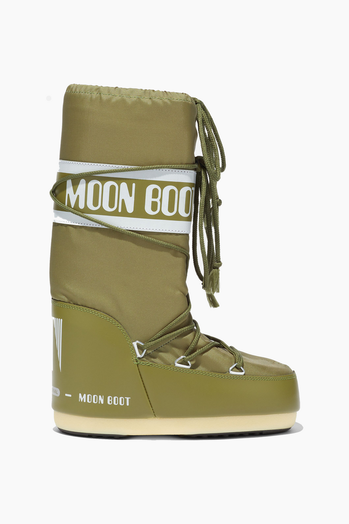 Icon Khaki Nylon Boots - Khaki - Moon Boot