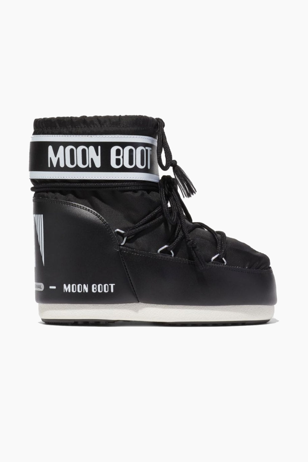 Icon Low Black Nylon Boots - Black - Moon Boot