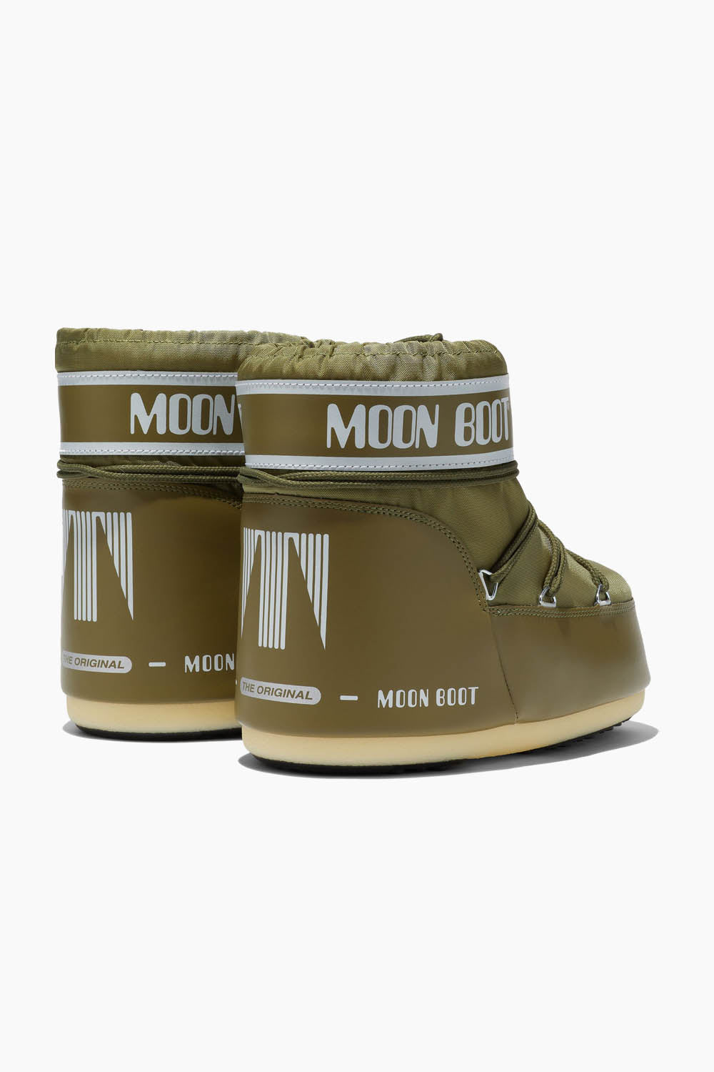 Icon Low Khaki Nylon Boots - Khaki - Moon Boot