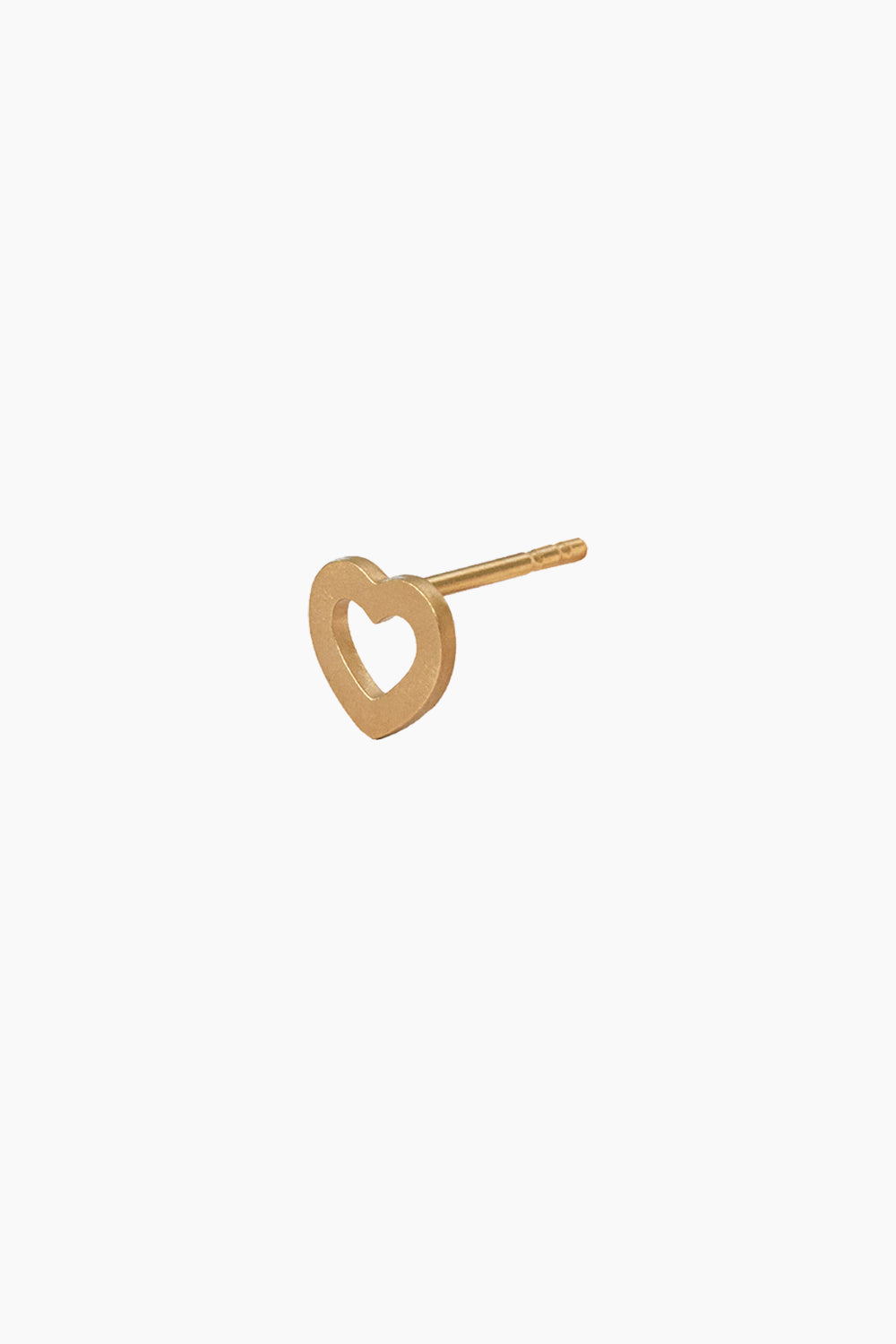 Petit Open Love Heart Earring - Gold - Stine A