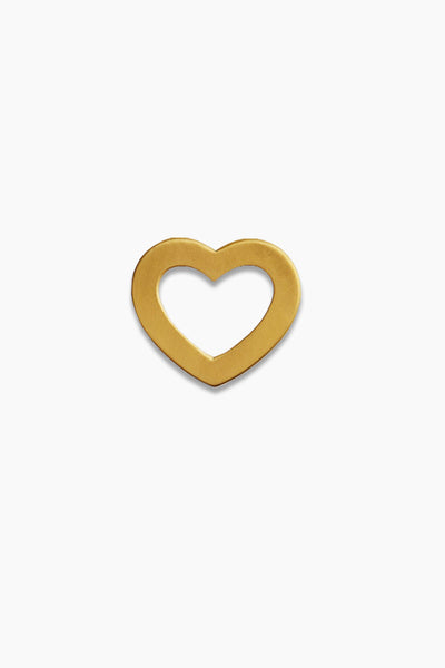 Open Love Heart Pendant - Gold - Stine A