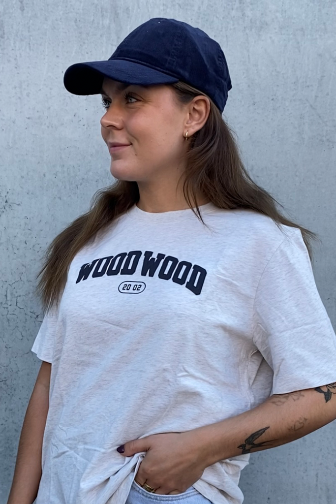 Alma IVY T-shirt - Snow Marl - Wood Wood